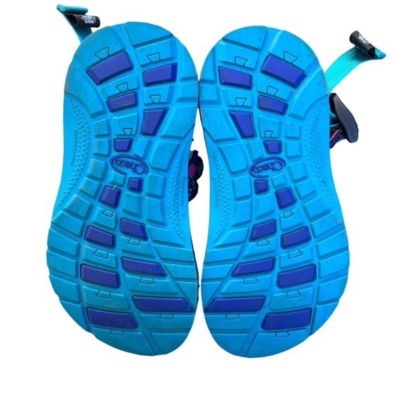 Chaco Kids ZX/1 Ecotread Sandal Teal Break Size 1 - Picture 5 of 11
